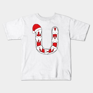 Letter U (Happimola Christmas Alphabet) Kids T-Shirt